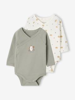 -Set van 2 babyrompertjes met lange mouwen