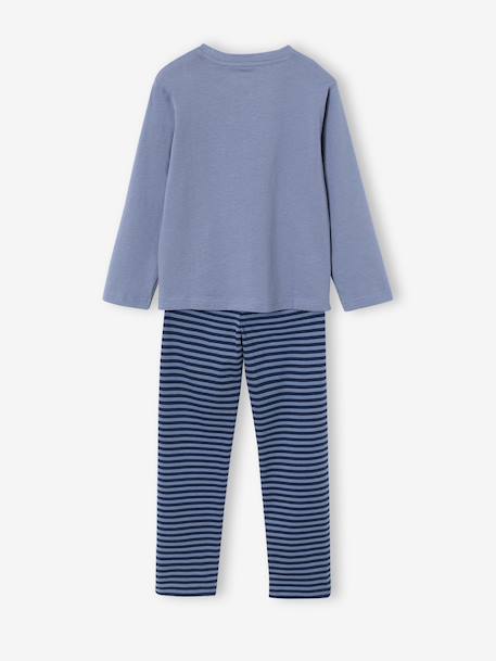Set van 2 jongenspyjama's grijsblauw - vertbaudet enfant 