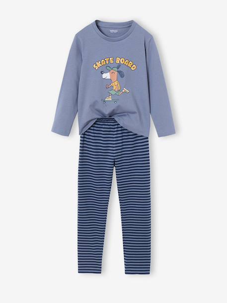 Set van 2 jongenspyjama's grijsblauw - vertbaudet enfant 