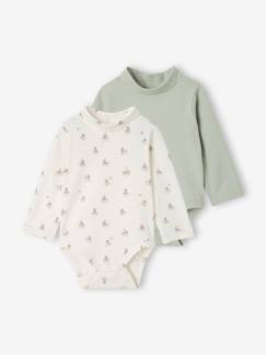 -Set van 2 babybody's met col