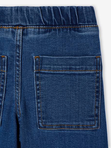 Wijde tregging voor meisjes van denim denimgrijs+donkerblauw+lichtblauw+middenblauw - vertbaudet enfant 