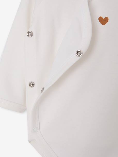 Set van 5 newborn rompers met lange mouwen ecru - vertbaudet enfant 