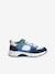 Jongenssneakers van leer met veters marineblauw - vertbaudet enfant 