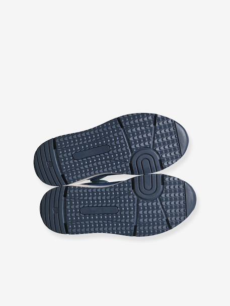 Jongenssneakers van leer met veters marineblauw - vertbaudet enfant 
