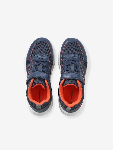 Jongenssneakers met klittenband marineblauw - vertbaudet enfant 