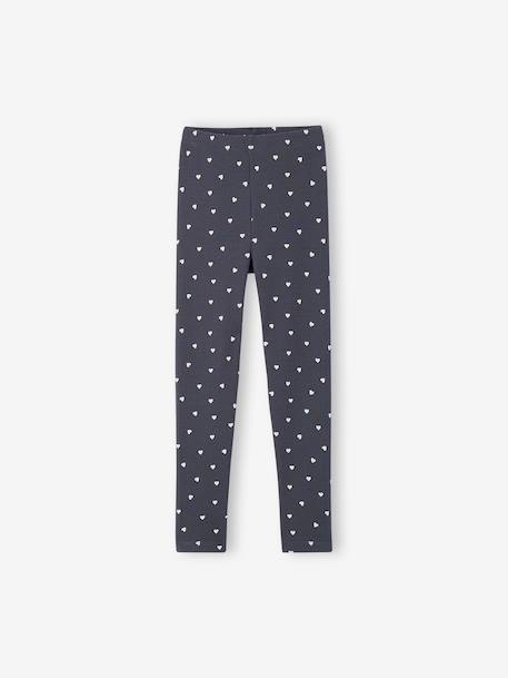 Set van 3 meisjesleggings inktblauw+vanille - vertbaudet enfant 