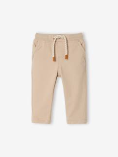 -Gevoerd twill broekje jongensbaby