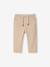 Gevoerd twill broekje jongensbaby beige+flesgroen+Inkt+pecannoot - vertbaudet enfant 