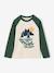 Jongensshirt met lange mouwen groen+marineblauw+okergeel - vertbaudet enfant 