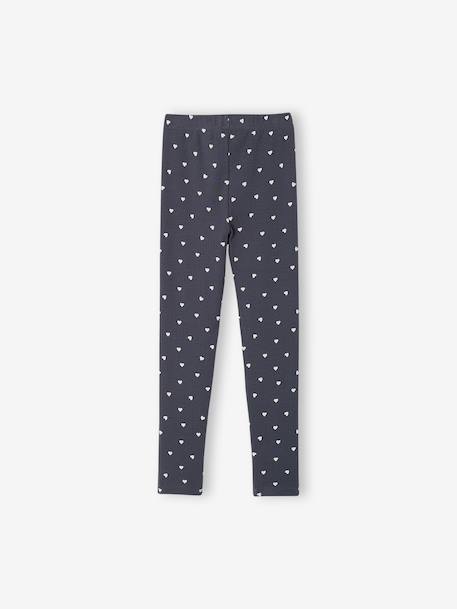 Set van 3 meisjesleggings inktblauw+vanille - vertbaudet enfant 