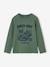 Jongensshirt met lange mouwen antraciet+cappuccino+rood+saliegroen+wit - vertbaudet enfant 