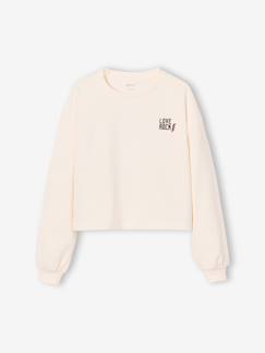 -T-shirt met korte mouwen voor meisjes met motief op de rug JONEN 