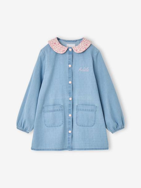Personaliseerbare meisjesschort jeansblauw - vertbaudet enfant 