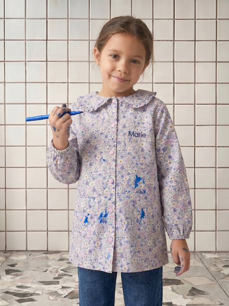Personaliseerbare meisjesschort lila (poederkleur) - vertbaudet enfant 