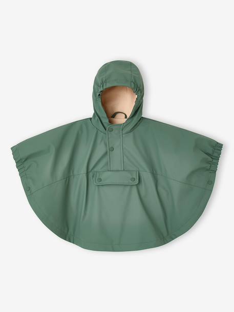 Regenponcho voor babymeisjes groen - vertbaudet enfant 