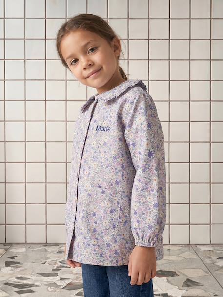 Personaliseerbare meisjesschort lila (poederkleur) - vertbaudet enfant 