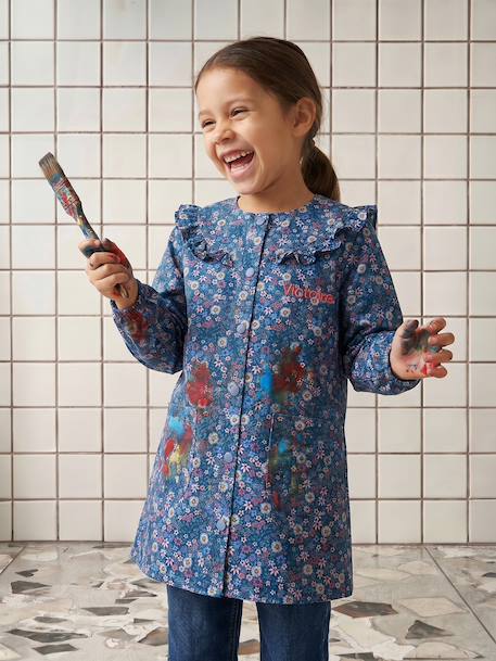 Personaliseerbare meisjesschort donkerblauw - vertbaudet enfant 