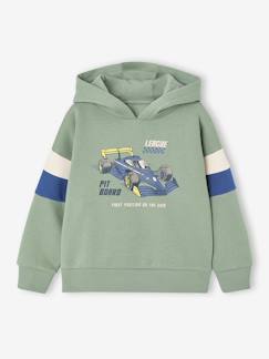 -Sweater met capuchon met geplaatste print