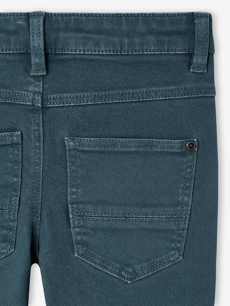 Gekleurde slim fit MorphologiK MEDIUM jongens beige+klei+nachtblauw+petrolblauw+roest+terracottategel+zwart - vertbaudet enfant 