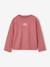Meisjesshirt met lange mouwen antraciet+ecru+oudroze - vertbaudet enfant 