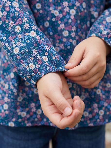 Personaliseerbare meisjesschort donkerblauw - vertbaudet enfant 