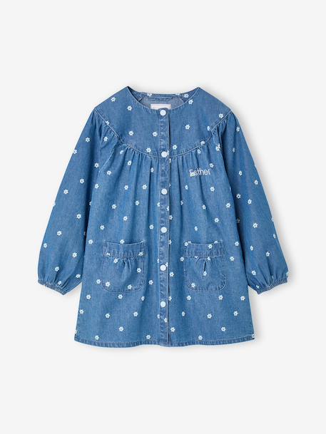 Personaliseerbare meisjesschort jeansblauw - vertbaudet enfant 