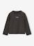 Meisjesshirt met lange mouwen antraciet+ecru+oudroze - vertbaudet enfant 
