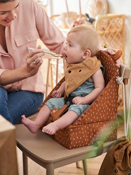 Stoelverhoger beige, bedrukt+ecru+Grijs+grijsblauw+hazelnoot+hazelnoot+lichtroze+meerkleurig+wit, bedrukt+wit, gestreept - vertbaudet enfant 