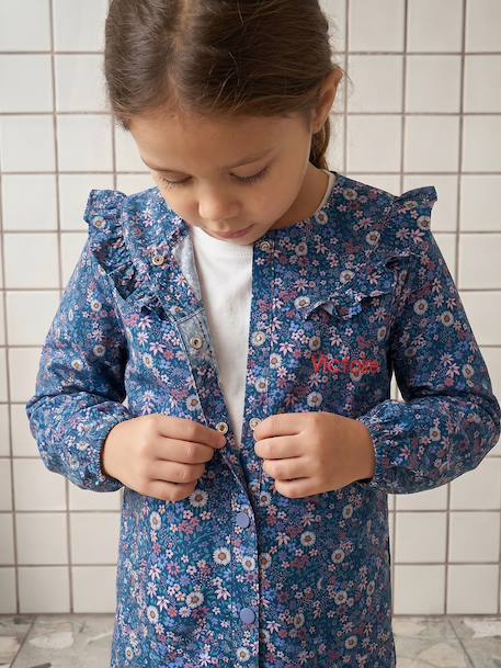 Personaliseerbare meisjesschort donkerblauw - vertbaudet enfant 