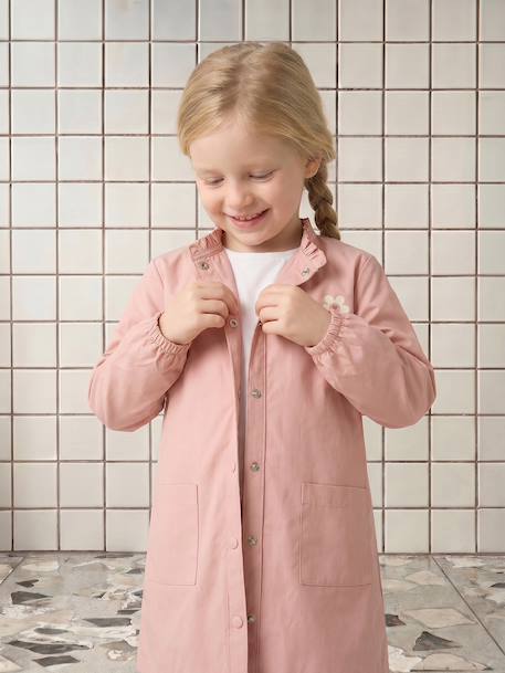 Meisjesschort met drukknopen roze (poederkleur) - vertbaudet enfant 