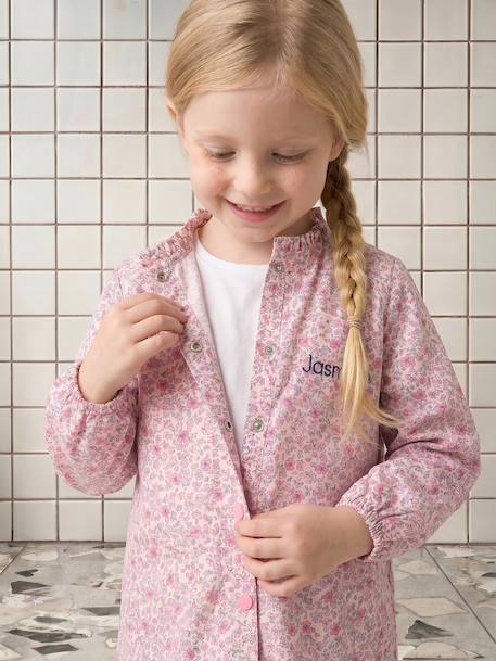 Meisjesschort met drukknoopsluiting snoeproze - vertbaudet enfant 