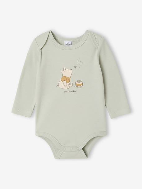 Set van 2 rompertjes WINNIE THE POOH blauwgroen - vertbaudet enfant 