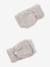Meisjes set muts « C½ur » + snood + wanten/handschoenen ecru+marineblauw - vertbaudet enfant 