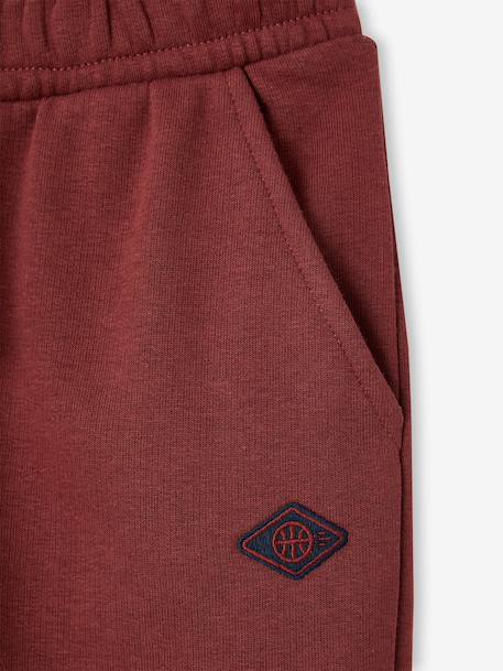 Basic joggingbroek jongen bordeauxrood+dennen+jeansblauw - vertbaudet enfant 