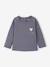 Babyshirt met lange mouwen en hart grijsblauw+lichtroze - vertbaudet enfant 
