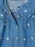Denim babyblouse met borduursels stone - vertbaudet enfant 