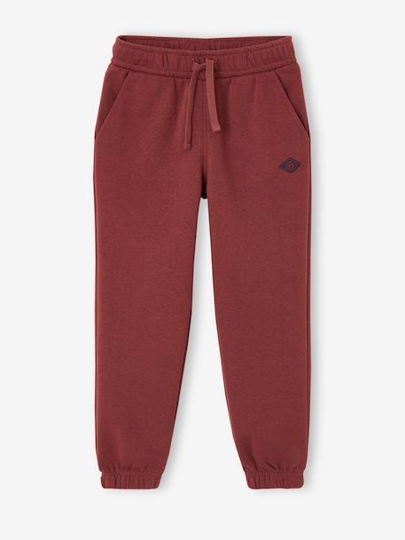 Basic joggingbroek jongen bordeauxrood+dennen+jeansblauw - vertbaudet enfant 