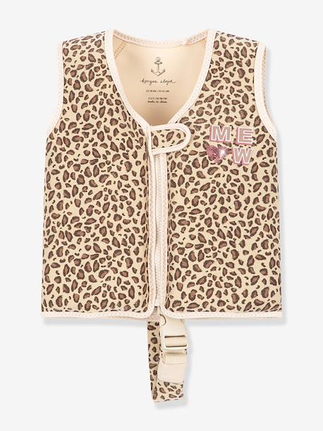 Zwemvest Kitty Leopard bruin, bedrukt - vertbaudet enfant 