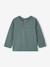 Set van 2 babyjongensshirts met lange mouwen cacao+smaragdgroen - vertbaudet enfant 