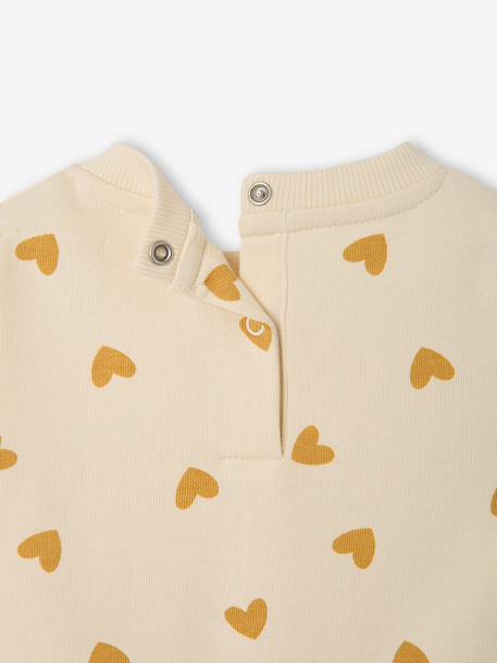 Sweater met luipaardprint taupe+vanille - vertbaudet enfant 