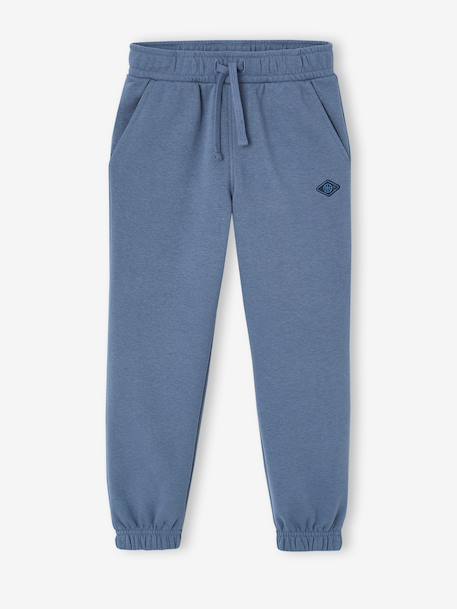 Basic joggingbroek jongen bordeauxrood+dennen+jeansblauw - vertbaudet enfant 