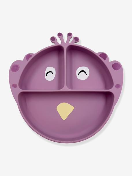 Siliconen bord met compartimenten TRIXIE Animal geel+groen+nude+sinaasappel+zachtpaars - vertbaudet enfant 