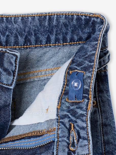 Meisjesjeans met wijde pijpen middenblauw - vertbaudet enfant 