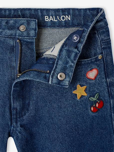 Meisjesballonjeans middenblauw - vertbaudet enfant 