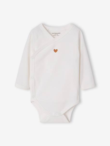 Set van 5 newborn rompers met lange mouwen ecru - vertbaudet enfant 