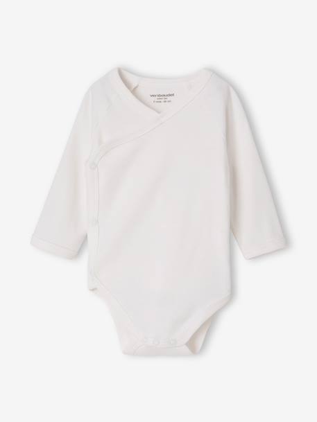 Set van 5 newborn rompers met lange mouwen ecru - vertbaudet enfant 