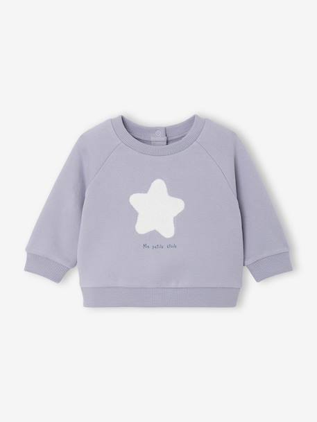 Baby sweater met rugopening hemelsblauw - vertbaudet enfant 