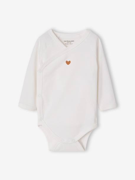 Set van 5 newborn rompers met lange mouwen ecru - vertbaudet enfant 
