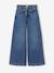 Meisjesjeans met wijde pijpen middenblauw - vertbaudet enfant 