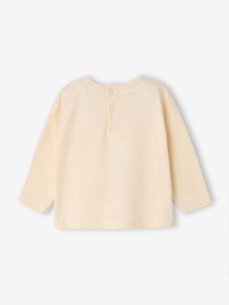 Set van 2 babyjongensshirts met lange mouwen cacao+smaragdgroen - vertbaudet enfant 